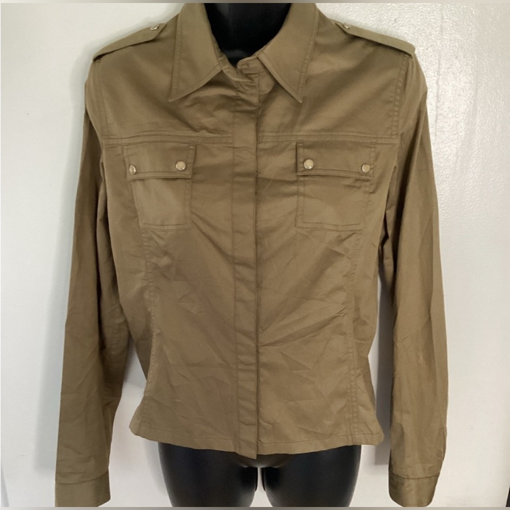 Prada Military Utility Style Jacket Khaki Green